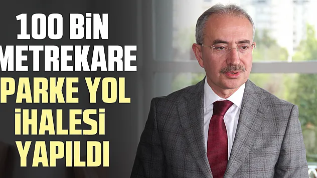 100 bin metrekare parke yol ihalesi yapıldı