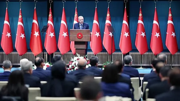 Erdoğan kabine toplantısı sonrası millete seslendi