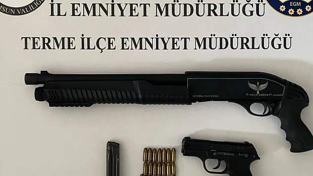 2 adet ruhsatsız tabanca ele geçirildi