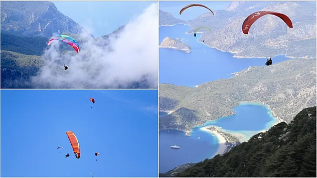 Fethiye, yamaç paraşütü tutkunlarını ağırlıyor