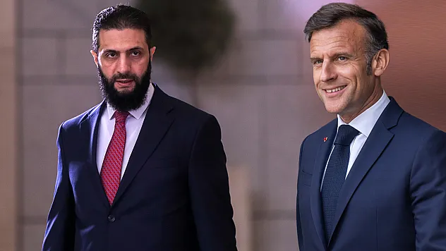 Suriye Devlet Başkanı eş-Şara ile Macron