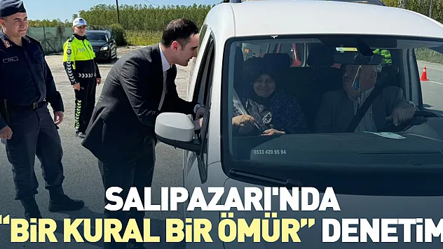 Salıpazarı'nda 'Bir Kural Bir Ömür' denetimi