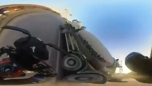 Son anları kask kamerasında