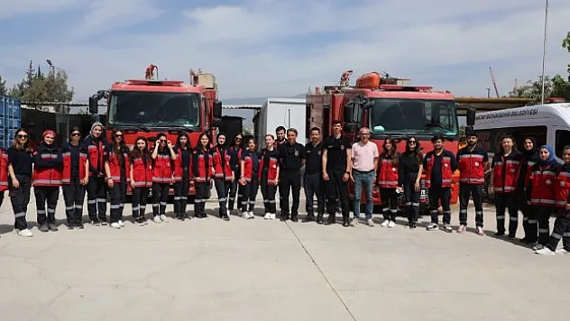 Hatay itfaiyesinden yangın eğitimi