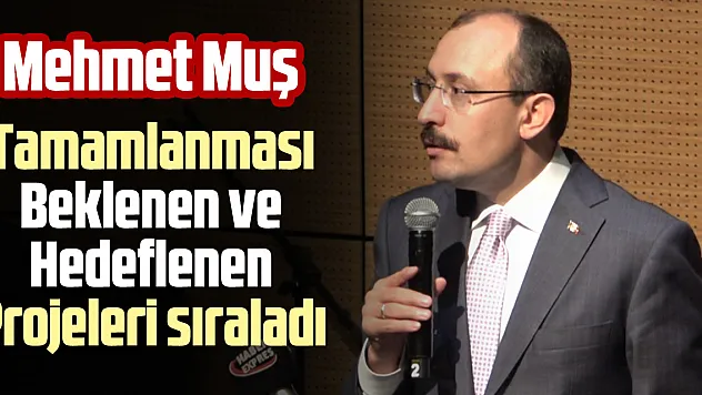 MUŞ, TAMAMLANMASI BEKLENEN VE HEDEFLENEN PROJELERİ SIRALADI
