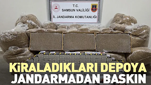 Kiraladıkları Depoya Jandarmadan Baskın