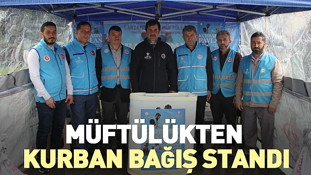 Müftülükten kurban bağış standı