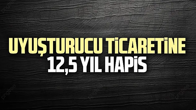 Uyuşturucu ticaretine 12,5 yıl hapis
