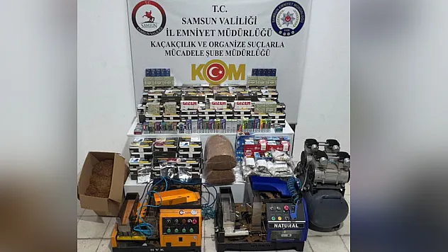 Samsun'da tütün operasyonu