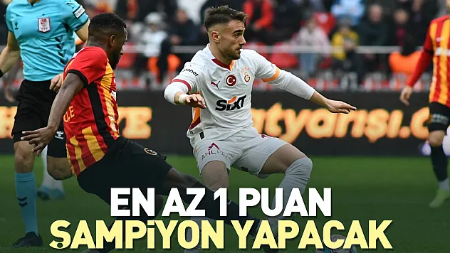 En az 1 puan şampiyon yapacak