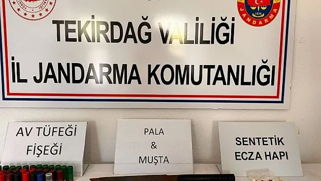 Tekirdağ'da silah ve uyuşturucu operasyonları
