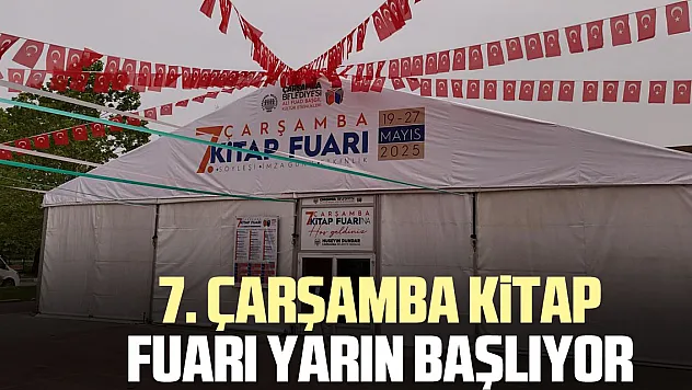 7. ÇARŞAMBA KiTAP FUARI YARIN BAŞLIYOR