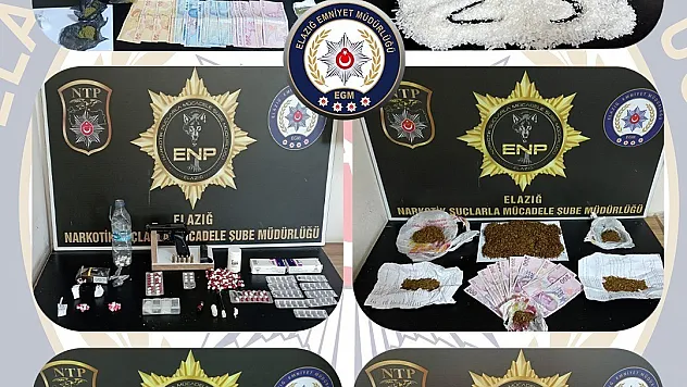 Elazığ'da uyuşturucu baskını:17 tutuklanma