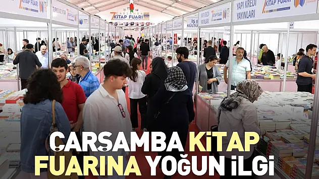 ÇARŞAMBA KİTAP FUARINA YOĞUN İLGİ