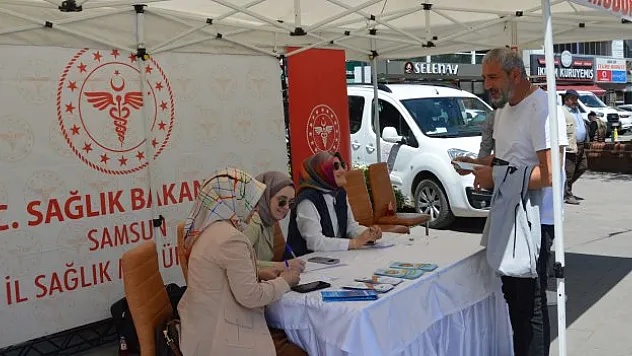 'İdeal Kilonu Öğren, Sağlıklı Yaşa' standı Havza'da