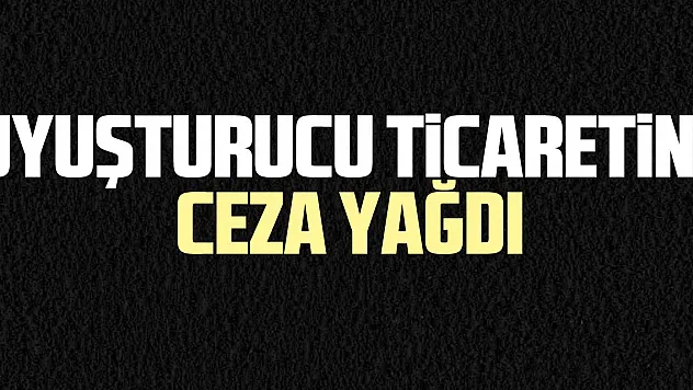 Uyuşturucu ticaretine ceza yağdı