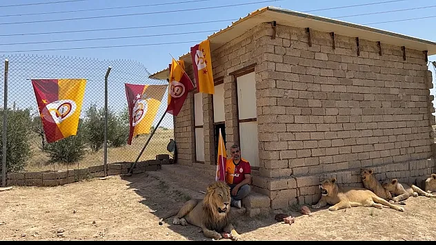 Şampiyonluğu aslanlarıyla kutladı