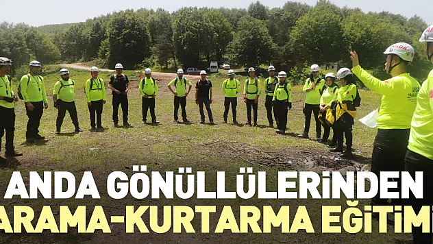 ANDA gönüllülerinden arama-kurtarma eğitimi