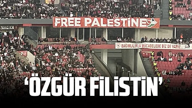 Samsunspor maçında dikkat çeken slogan