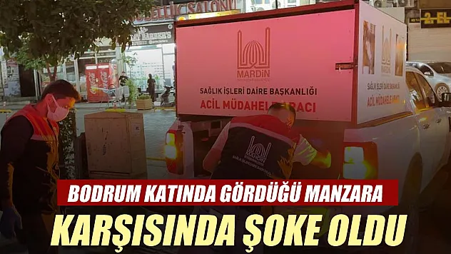 Bodrum katında gördüğü manzara karşısında şoke oldu