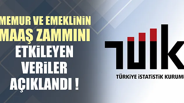 Memur ve emeklinin maaş zammını etkileyen veriler açıklandı !