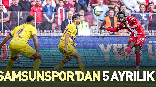 Samsunspor'dan 5 ayrılık