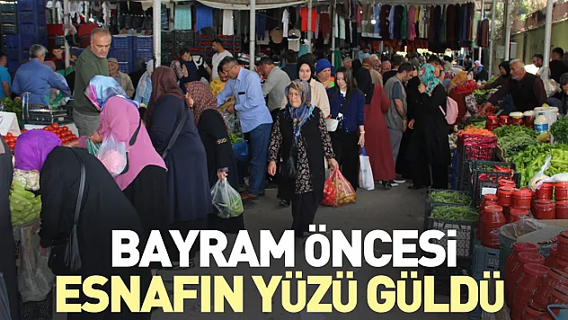 BAYRAM ÖNCESİ ESNAFIN YÜZÜ GÜLDÜ