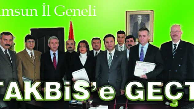 Samsun İl Geneli TAKBiS'e geçti