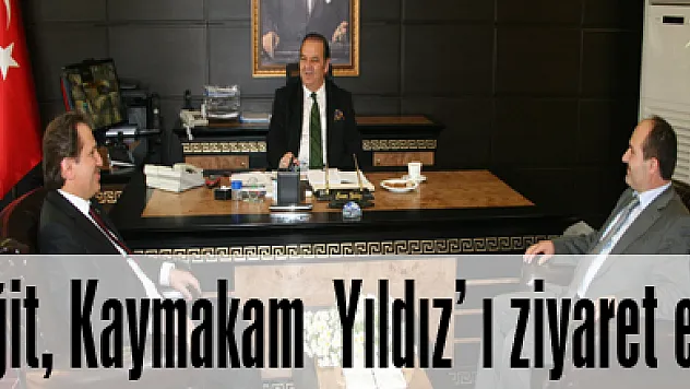 Yiğit, Kaymakam Yıldız' ı ziyaret etti