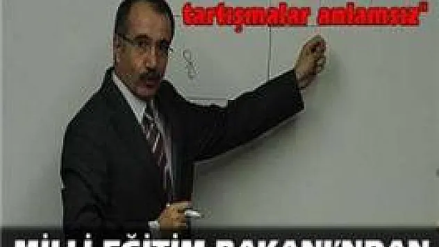 'Bu bir taslak proje tartışmalar anlamsız'