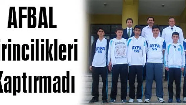 AFBAL Birincilikleri Kaptırmadı