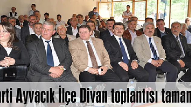 AK Parti Ayvacık İlçe Divan toplantısı tamamlandı
