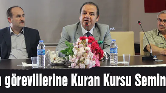 Din görevlilerine Kuran Kursu Semineri