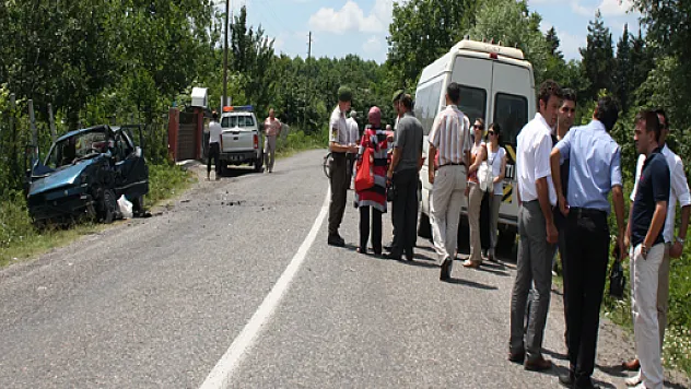 Salıpazarı karayolunda kaza 1'i ağır 4 kişi yaralandı