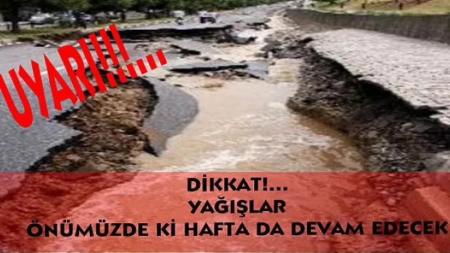 Yağışlar önümüzde ki hafta da sürecek