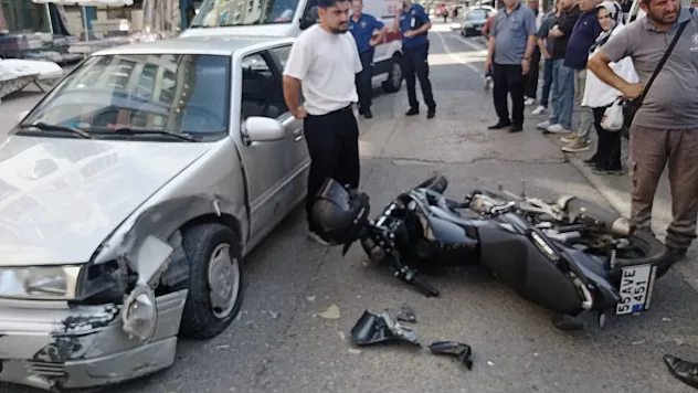 17 yaşındaki sürücüyü kask korudu