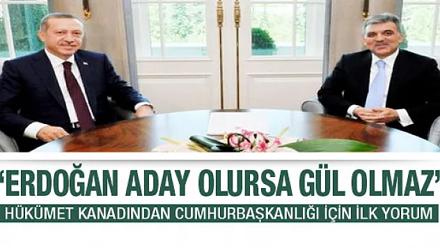 Erdoğan aday olursa Gül olmaz!