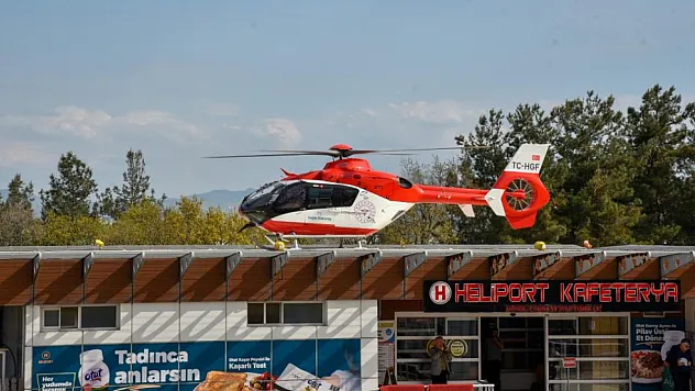 18 yaşındaki genç kız için Ambulans helikopter havalandı