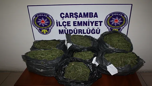 Çarşamba Polisi 12 kg Esrar yakaladı