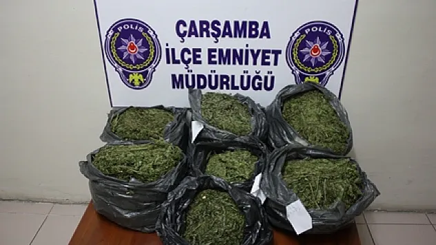 Samsun'da 7 Kilo Esrar Ele Geçirildi