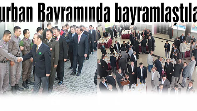 Kurban Bayramında bayramlaştılar