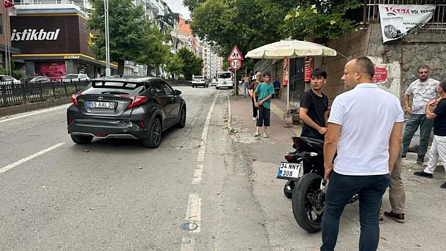 19 Mayıs Bulvarı'nda korkutan kaza! Motosiklet sürücüsü yaralandı