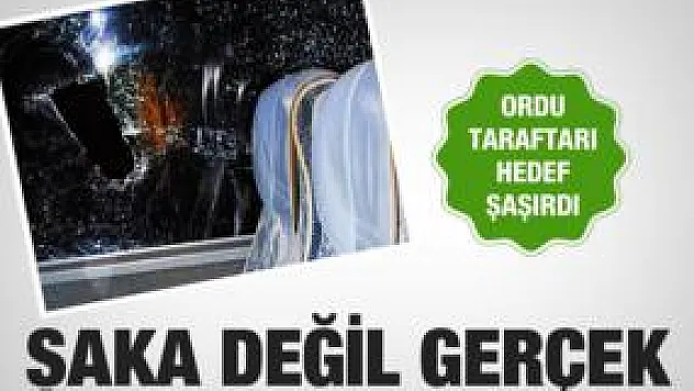 Orduspor taraftarı hedefi şaşırdı