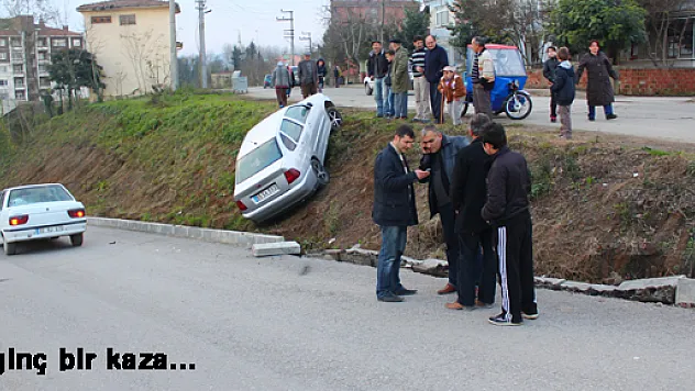 Çarşamba'da İlginç Kaza