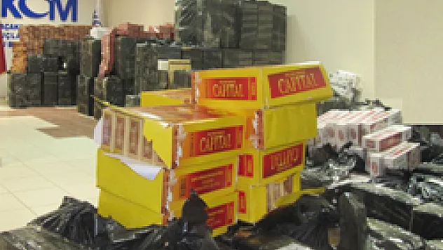 Samsun'da 76 Bin 620 Paket Kaçak Sigara Ele Geçti