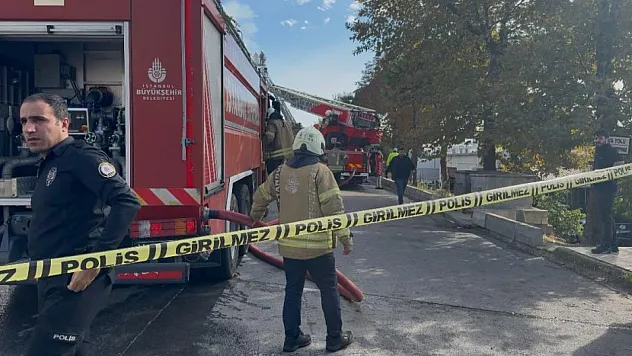 2 katlı fabrika alev alev yandı