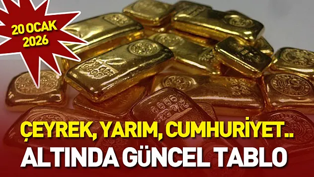 20 Ocak 2026 - Çeyrek, yarım, Cumhuriyet… Altında güncel tablo