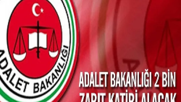 Adalet Bakanlığı 2 Bin Zabıt Katibi Alacak