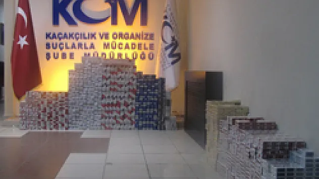Samsun'da 7 bin 456 paket kaçak sigara ele geçirildi