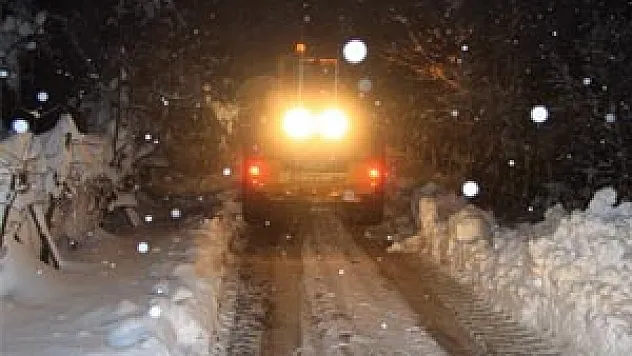 SAMSUN'DA ULAŞIMA KAR ENGELİ